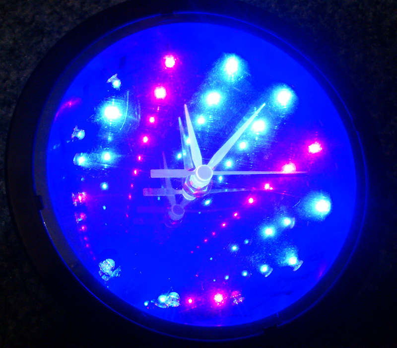 Stylish Desktop Mirror Flashing LED Clock